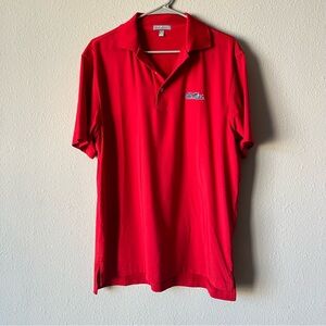 Peter Millar Vibrant Red Ole Miss Polo Shirt